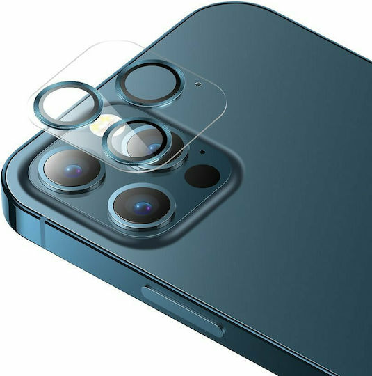 Joyroom Protector Shining Series Προστασία Κάμερας Tempered Glass Μπλε για το iPhone 12 mini