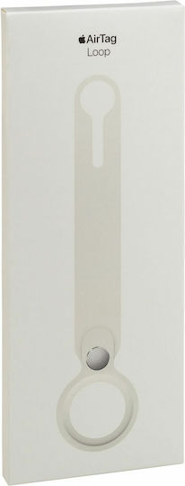 Apple Loop Θήκη Μπρελόκ Σιλικόνης για AirTag σε Λευκό χρώμα