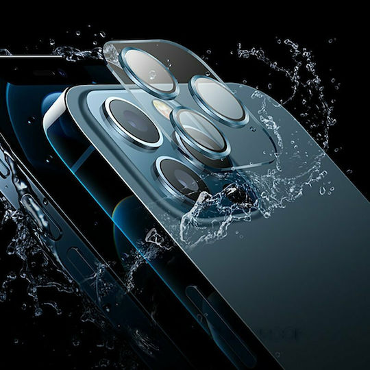 Joyroom Protector Shining Series Προστασία Κάμερας Tempered Glass Μαύρο για το iPhone 12 mini