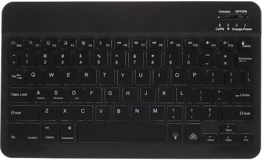 Flip Cover cu Tastatură în Engleză SUA Neagră Galaxy Tab A7 2020/2022