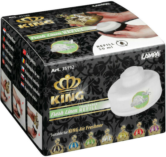 Lampa Car Refill Console/Dashboard Air Freshener Liquid King Fresh linen 50ml