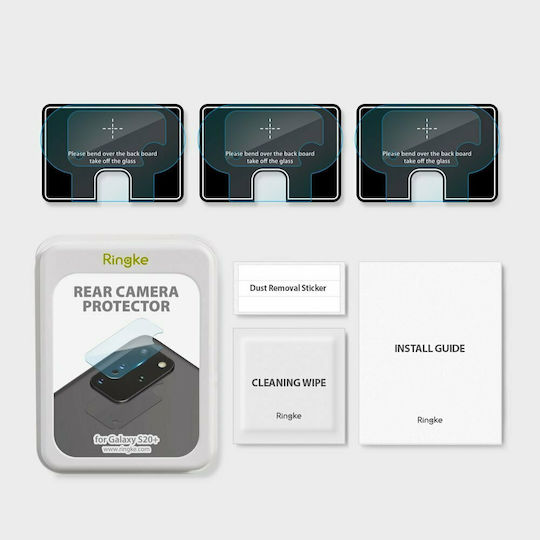 Ringke Lens Προστασία Κάμερας Tempered Glass Διάφανο για το Galaxy S20+