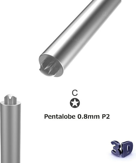 QianLi i-Thor 3D Type C Mύτη Pentalobe Screwdriver for Phone Repair