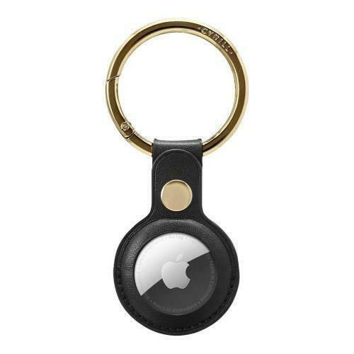 Spigen Cyrill Basic Θήκη Μπρελόκ Δερμάτινη για AirTag σε Μαύρο χρώμα