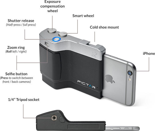 MIGGO Camera Grip Pictar Oneplus Mark II