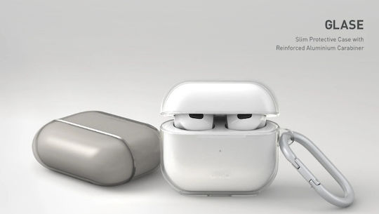Uniq Glase Husă Din Silicon Cu Cârlig În Culoare Transparentă Pentru Apple AirPods 3