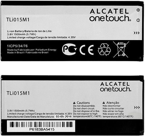 Alcatel TLi015M1 Μπαταρία Αντικατάστασης 1500mAh για One Touch Pixi 4
