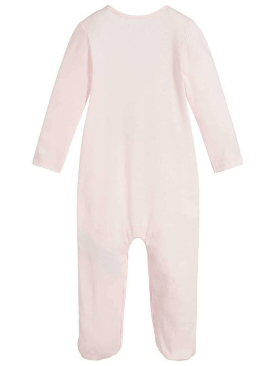 Guess Baby Bodysuit Set Long-Sleeved with Pants Pink