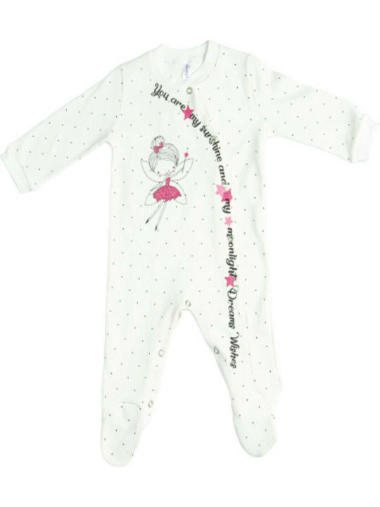 Dreams by Joyce Fairy Baby Bodysuit Set Long-Sleeved White