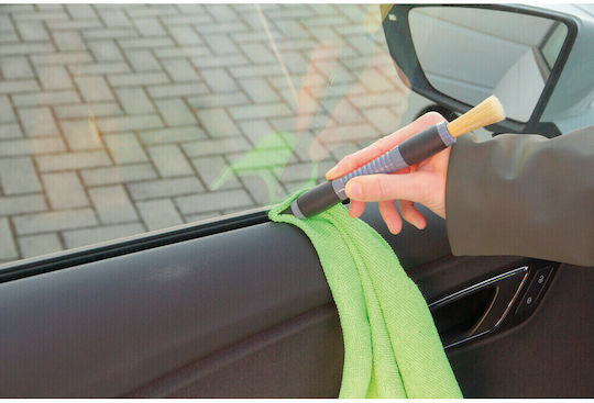 Lampa Car Cleaning Brushes for Interior Plastics - Dashboard Car Interior Cleaning Brush Set 3 Pieces