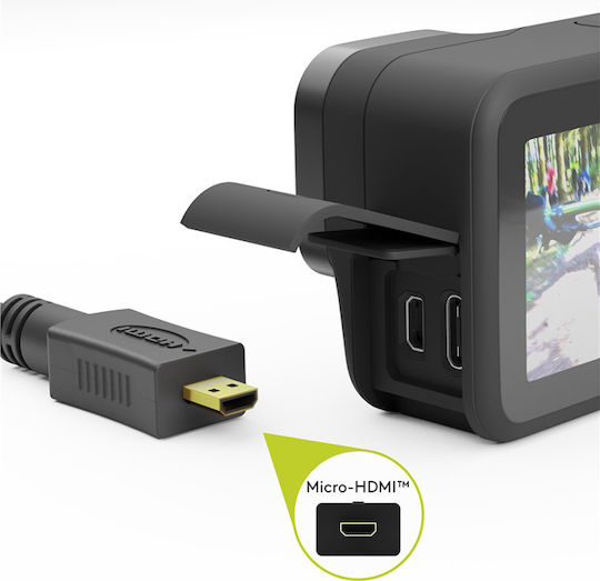 Goobay Cable HDMI male - micro HDMI male 5m Μαύρο