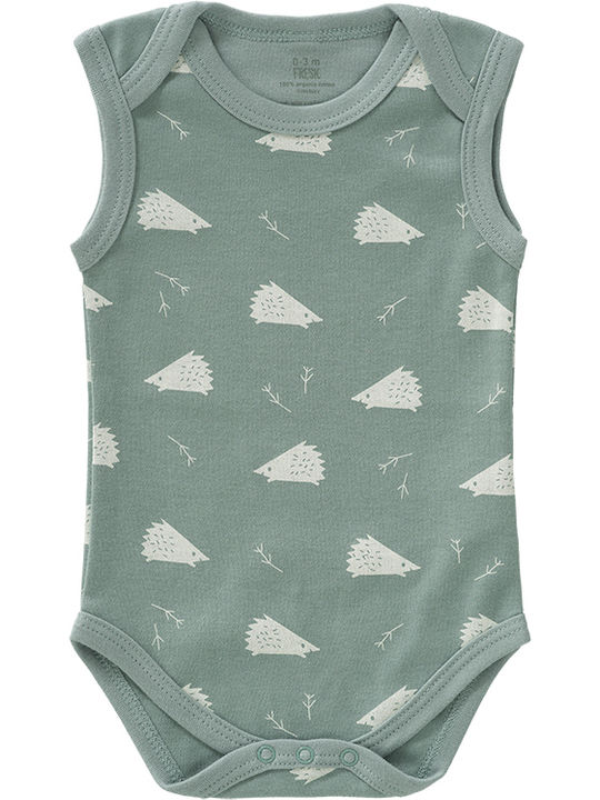 Fresk Baby Bodysuit Underwear Set Sleeveless Gray