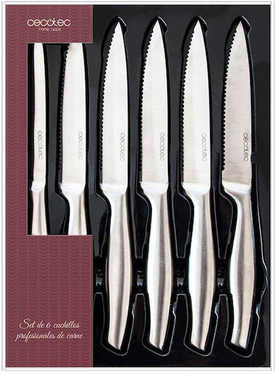 Cecotec Cuțite Friptură din Oțel Inoxidabil 12cm 6buc