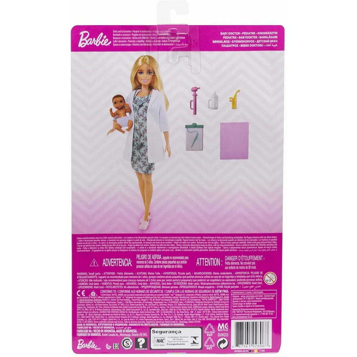 Boneca Barbie Doutora Cuidados Com Bebê 30cm - Mattel Gyk01 em Promoção na  Americanas