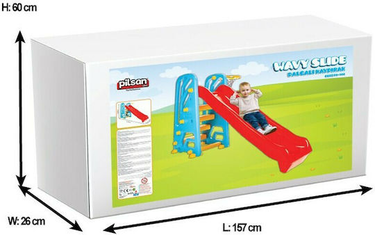 Pilsan Τσουλήθρα Wavy με Μπασκέτα Κόκκινη για 1+ Ετών