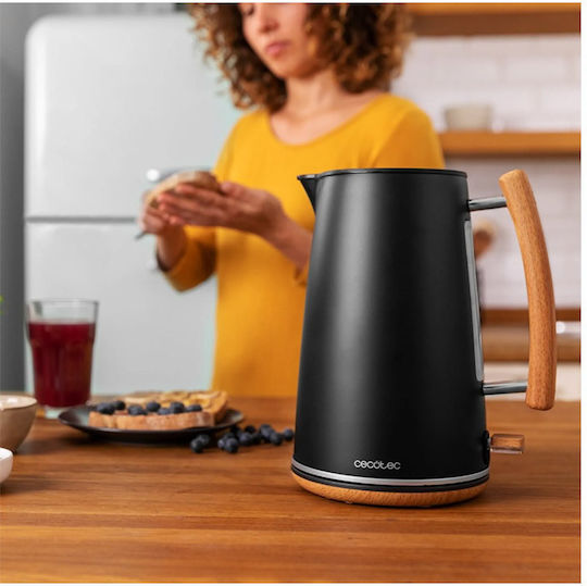 Cecotec Thermosense 400 Kettle 1.7lt 3000W Black Woody