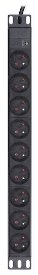 A-LAN Πολύπριζο Rack 1.8 m 9 AC outlet(s)