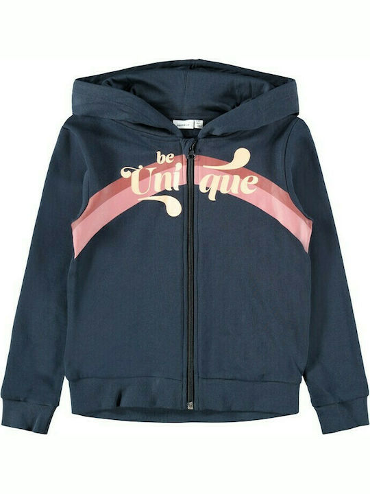 Name It Girls Sweatshirt with Zipper Blue