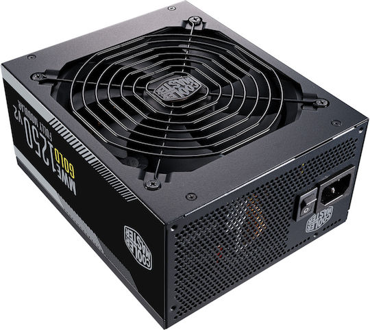 CoolerMaster MWE Gold rev. 2.0 1250W Black Computer Power Supply Full Modular 80 Plus Gold
