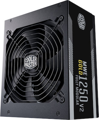 CoolerMaster MWE Gold rev. 2.0 1250W Μαύρο Τροφοδοτικό Υπολογιστή Full Modular 80 Plus Gold