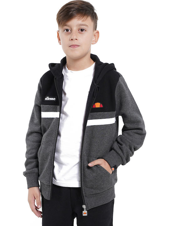 Kids Sweatshirt Cardigan Grey Fieldino