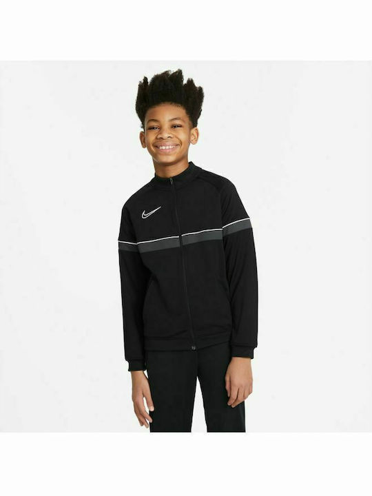 Athletic Kids Cardigan Dri-Fit Knitted Black Academy 21