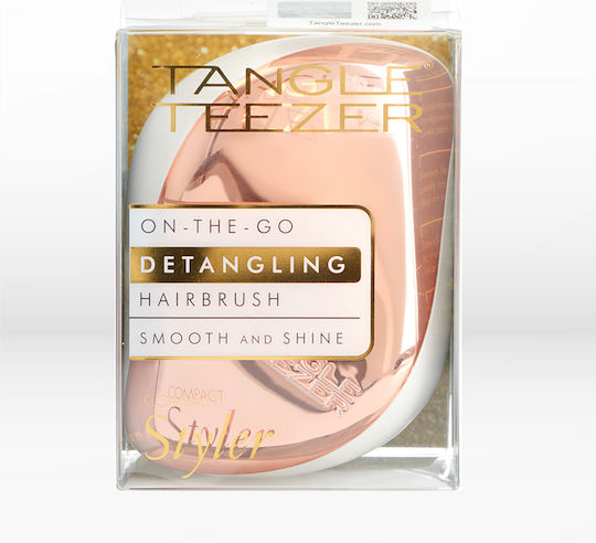 Tangle Teezer Compact Styler Βούρτσα Μαλλιών Rose Gold / Ivory