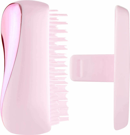 Tangle Teezer Compact Styler Hair Brush Baby Doll Pink Chrome