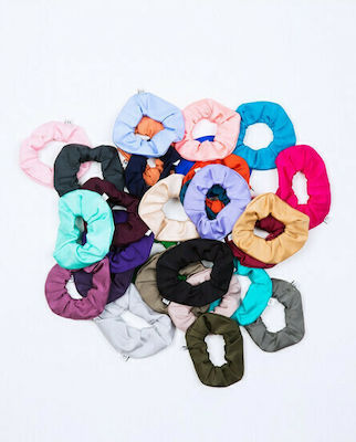 PCP Γυαλιστερά Scrunchies Scrunchy Μαλλιών Χακί