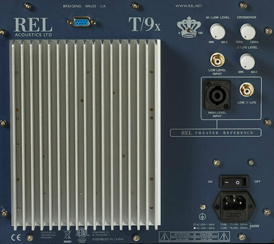 Rel Acoustics T/9x Безжично Самоусилващ Субуфер с Говорител 10" 300W Бял гланц