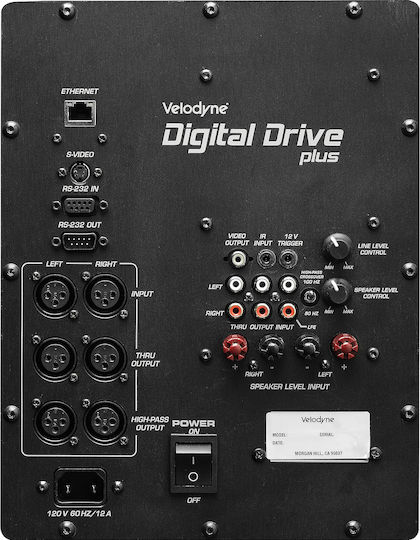 Velodyne DD-15 Plus Αυτοενισχυόμενο Subwoofer με Ηχείο 15" 1250W Μαύρο