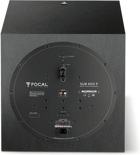 Focal Sub 600P APA2020-00030 Active Subwoofer with Speaker 12" 300W Black