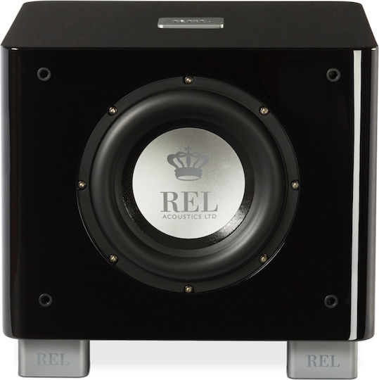 Rel Acoustics T/7x Kabellos Aktiv Subwoofer mit Lautsprecher 8" 200W Schwarz glänzend