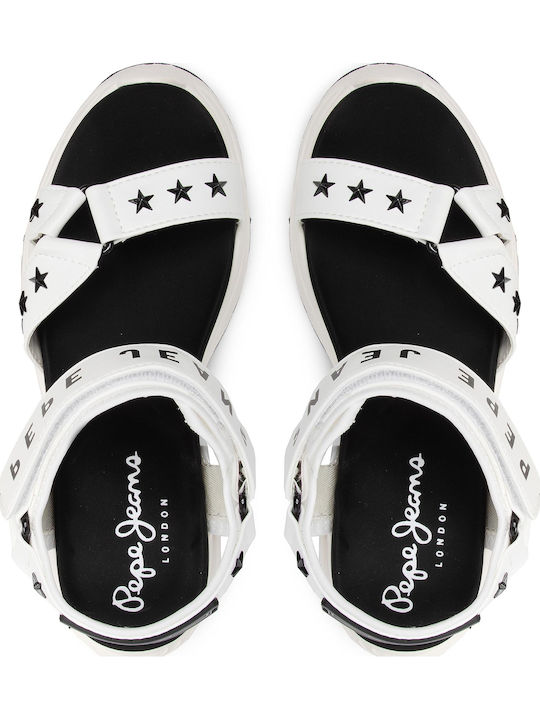 Grub Star Γυναικεία Σανδάλια Λευκά Regular Fit