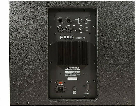 Ihos Naxos 18A SUB Самоусилващ Субуфер с Говорител 18" 500W Черен
