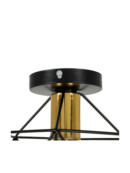 GloboStar Tron Deckenleuchte 18cm Schwarz mit Fassung E27