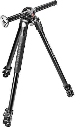 Manfrotto Kamerastative 290 Dual Aluminium 3-Section aus Aluminium mit 3-Wege Kopf