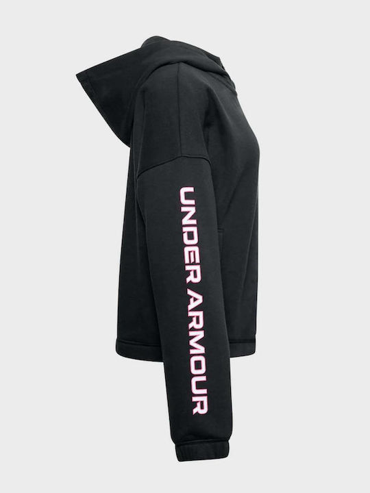 Athletic Kids Sweatshirt Cardigan Fleece with Hood Black Rival
