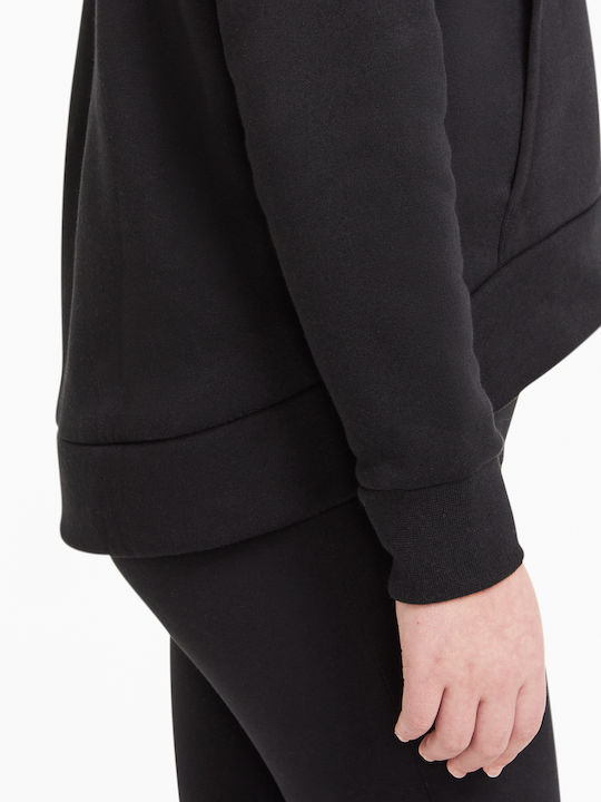 Athletic Kids Cardigan Cotton with Hood Black Sportswear Club