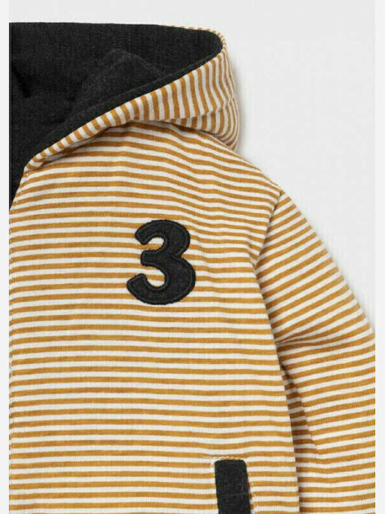 Kinderstrickjacke mit Kapuze Blau