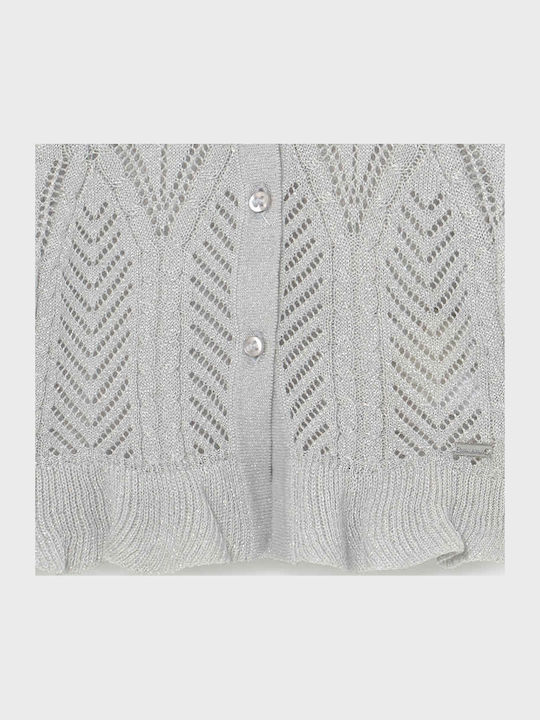Kids Cardigan Cotton Silver Ecofriends