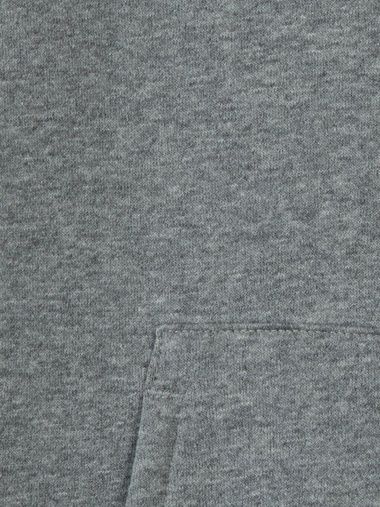 Athletic Kids Cardigan Cotton with Hood Gray Sportswear Club