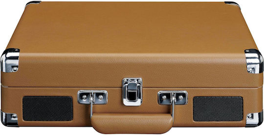 Lenco TT-10 TT10 Suitcase Turntables with Preamp and Built-in Speakers Brown