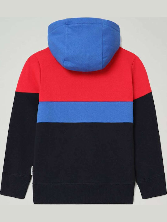 Παιδική Ζακέτα Φούτερ Fleece με Κουκούλα Πολύχρωμη Baloy