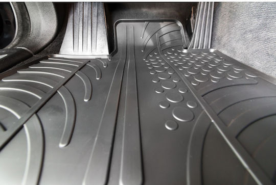 Gledring Set of Front and Rear Mats 4pcs for Mercedes-Benz E Class 2002-2009 Black