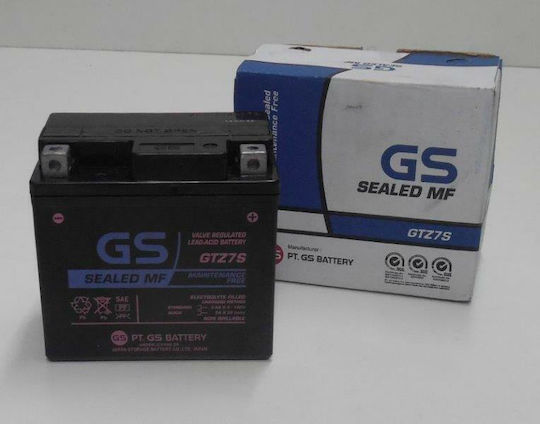 GS GEL Motorradbatterie GTZ7S mit Kapazität 6Ah