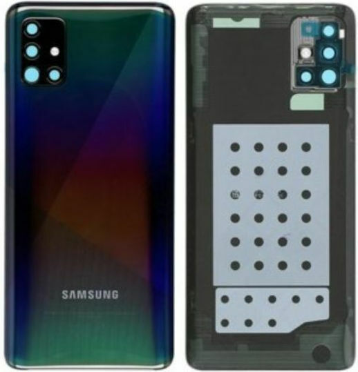 Samsung Καπάκι Μπαταρίας Prism Crush Black για Galaxy A51