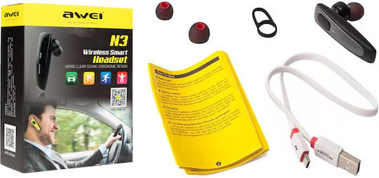 Awei N3 In-ear Bluetooth Handsfree Earphone Red