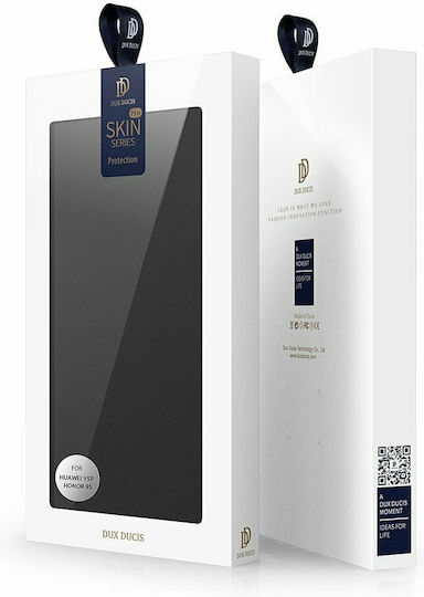 Dux Ducis Skin Pro Buchen Sie Synthetisches Leder Schwarz (Huawei Y5p)