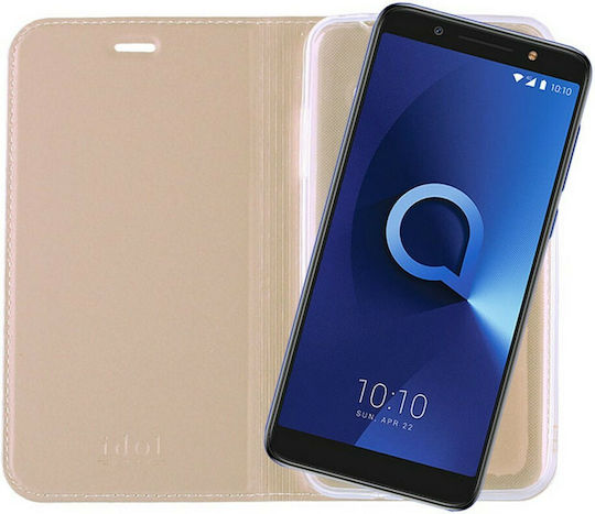Idol 1991 Prime Magnet Book Piele artificială Auriu (Alcatel 3X)